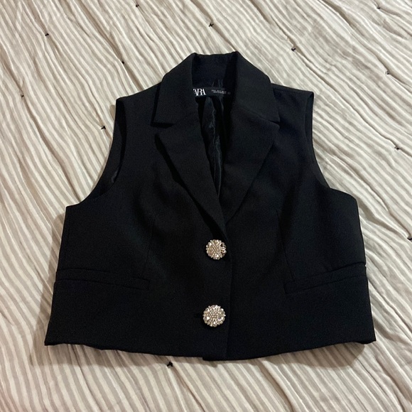 Zara Tops Zara Suit Vest Poshmark